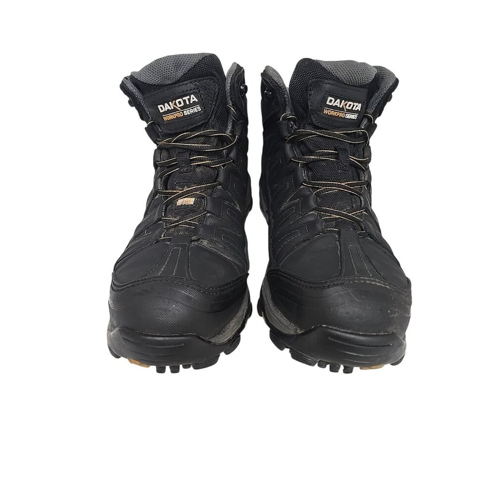 Dakota Men's 6" 2301 Aluminum Toe Comp. Plate WP Work Boots Black Size 9.5W/L - Picture 7 of 8